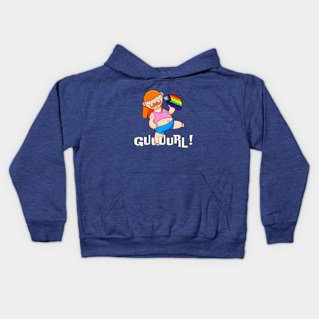 Guuurl! Kids Hoodie by LoveBurty